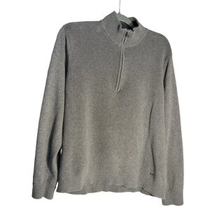 Michael Michael Kors Quarter Zip Gray Sweater XL